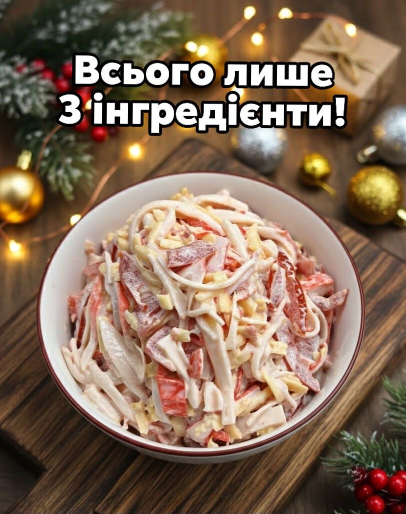 Готую цей салат до Новорічного столу! Розкрита таємниця «Червоного моря»! Усього 3 інгредієнти, а смак — на мільйон!