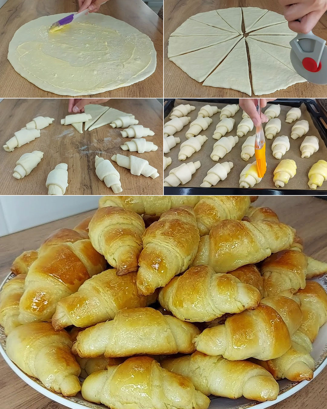 Найсмачніший рецепт рогаликів (у стилі круасанів). Вони просто тануть у роті 