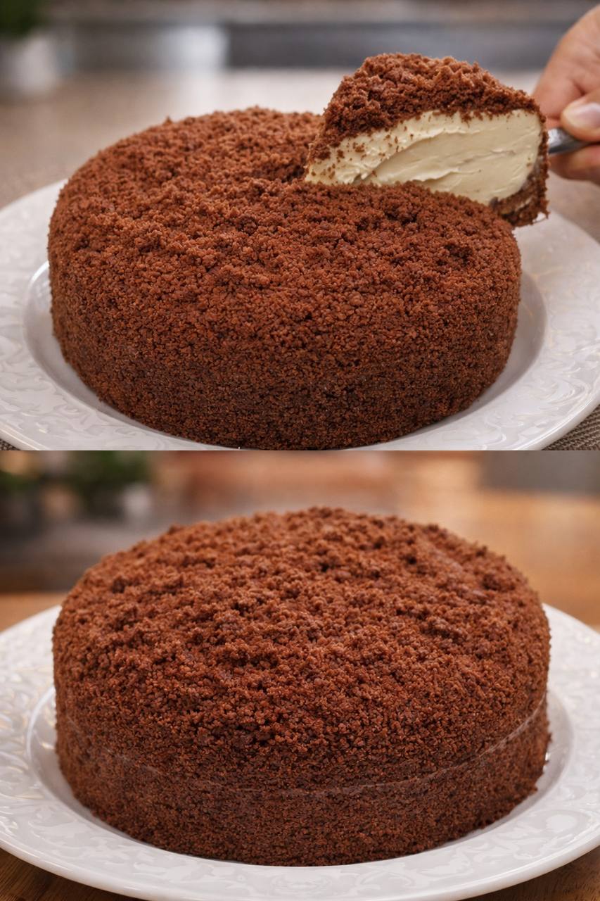 Цей десерт — справжня знахідка, якщо хочеться швидко, просто та смачно. Ніякої випічки, мінімум інгредієнтів, а результат — як з кондитерської: ніжний сметанний крем і хрустка печивна основа. Ідеально для святкового столу або несподіваного чаювання!