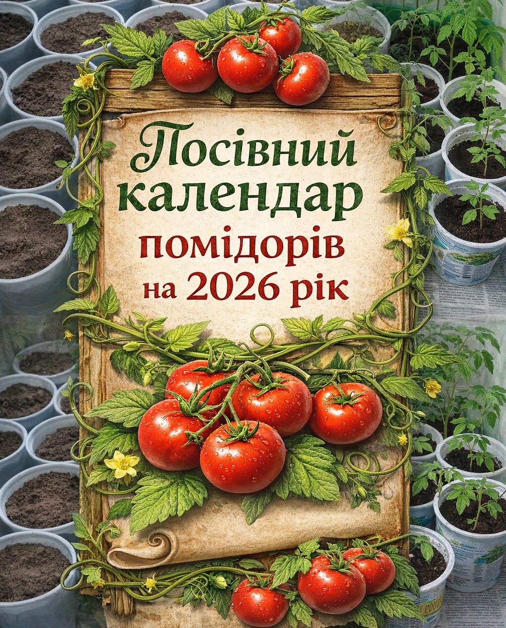🍅 Сіємо помідори на розсаду: місячний календар на 2026 рік — найкращі дні для сильних кущів і щедрого врожаю